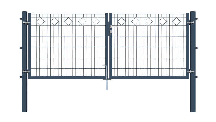 Gartentor Karo 2-flügelig